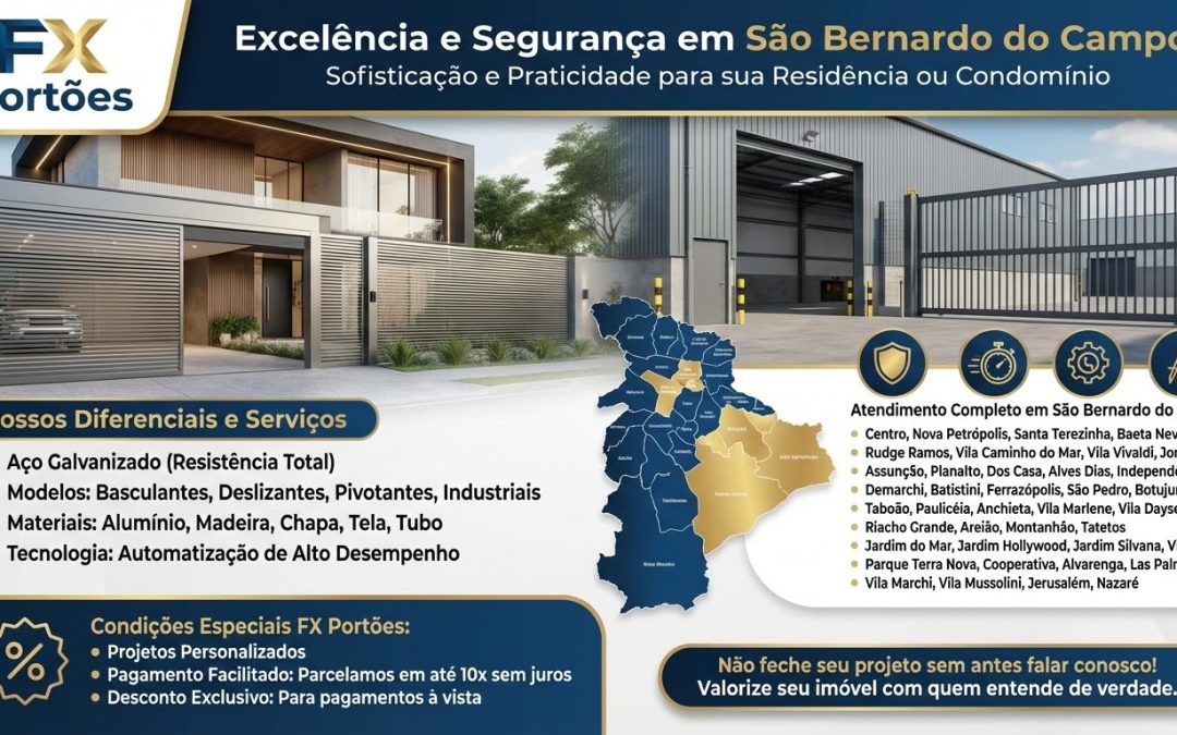 FX Portões: Excelência e Segurança em São Bernardo do Campo