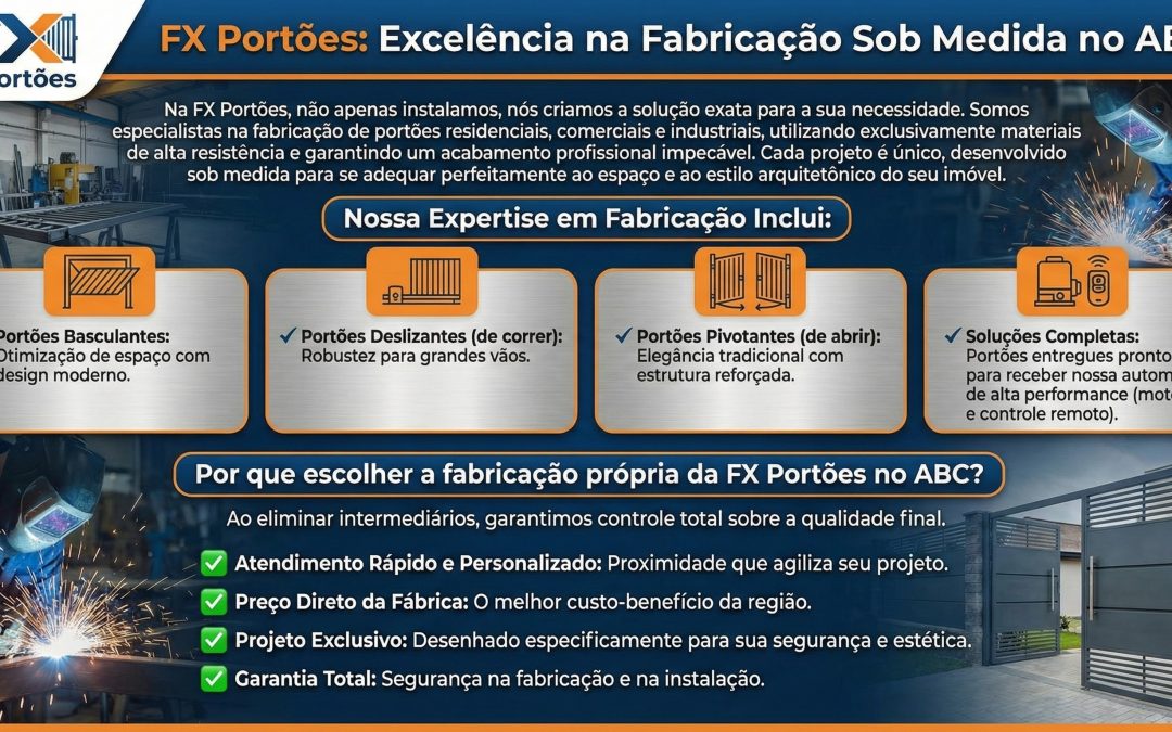 Portões Automáticos em Santo André, São Bernardo, São Caetano, Diadema, Máua