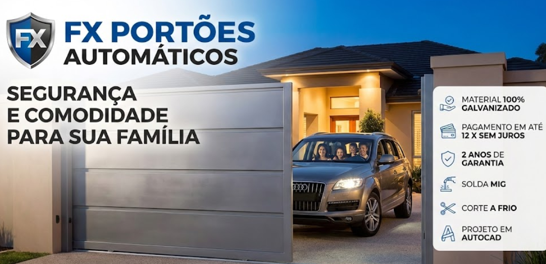 FX Portões: A Melhor Escolha de Onde Comprar Portão Automático na Pompeia
