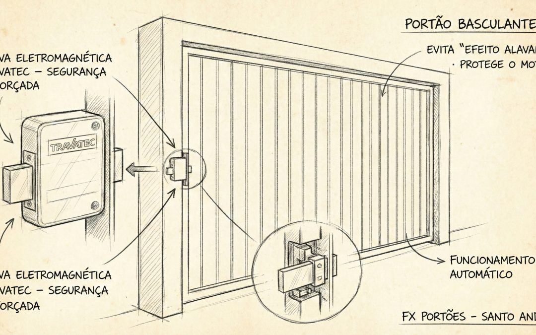 FX PORTOES - TRAVA ELETRICA DE SEGURANÇA - SANTO ANDRÉ