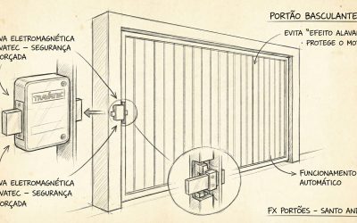 Trava Elétrica de Segurança. Venha para a FX Portões Santo André