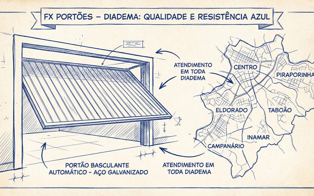 FX PORTÕES - PROTEÇÃO GALVENIZADA CONTRA O CLIMA - DIADEMA