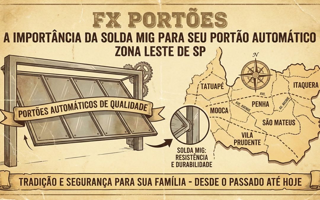 Solda MIG: O Segredo da Durabilidade dos Portões Automáticos na Zona Norte de SP