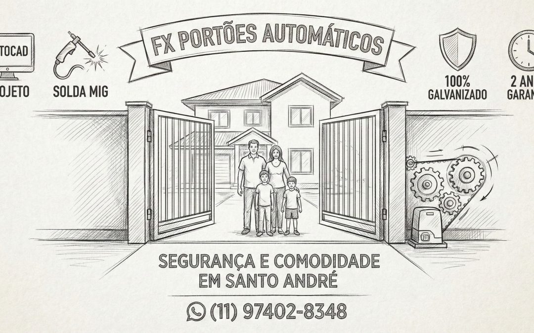 FX PORTOES: SEGURANÇA PORTOES AUTOMATICOS EM SANTO ANDRÉ