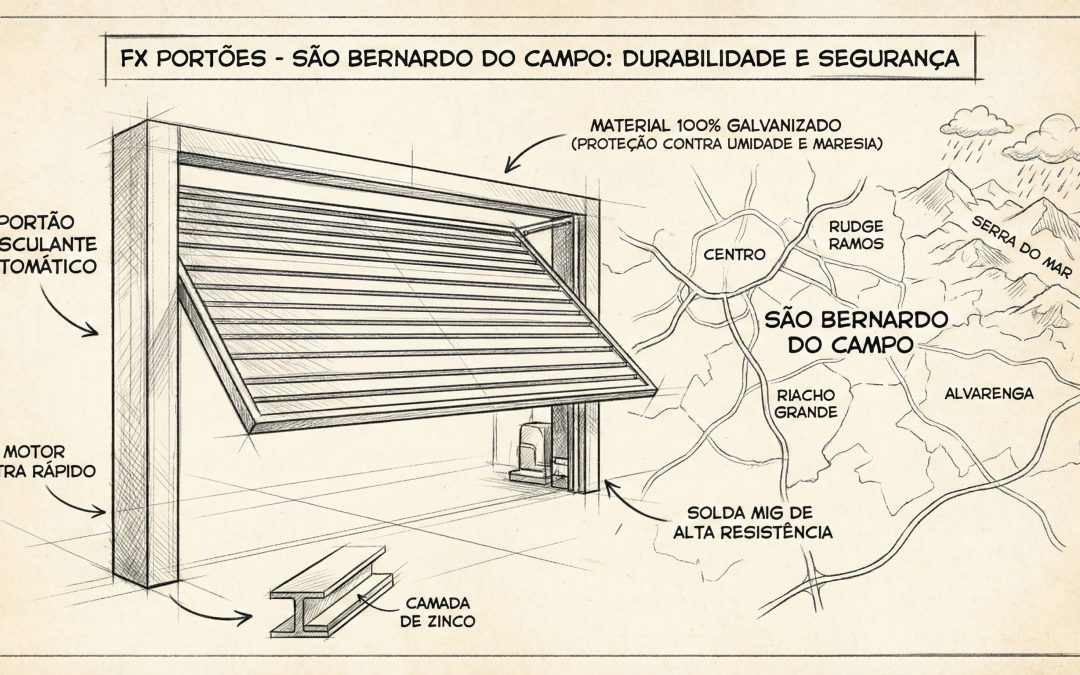 FX PORTÕES - PROTEÇÃO GALVENIZADA CONTRA O CLIMA - SÃO BERNARDO DO CAMPO