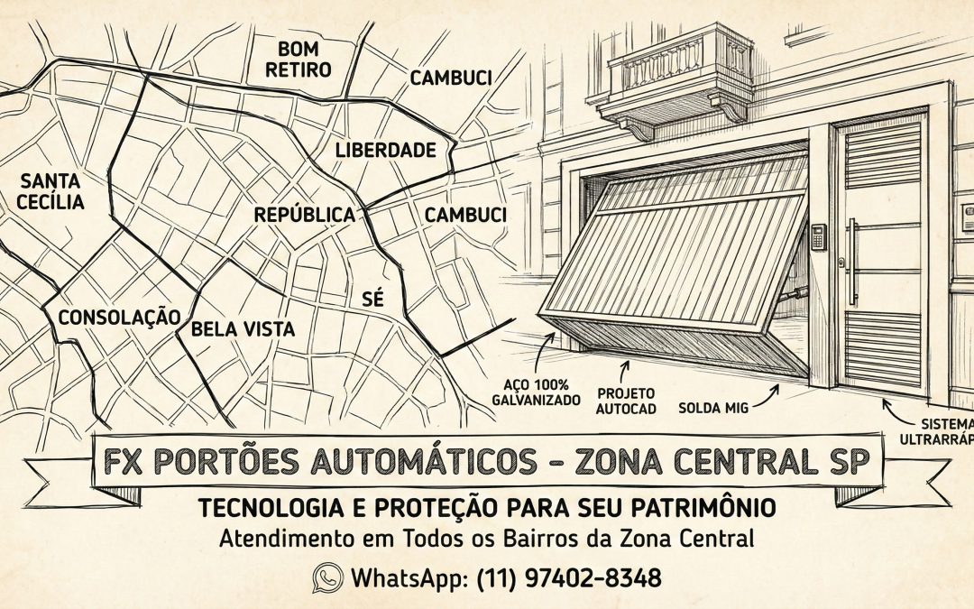 FX PORTÕES AUTOMATICOS - FABRICA DE PORTÃO ZONA CENTRAL SP