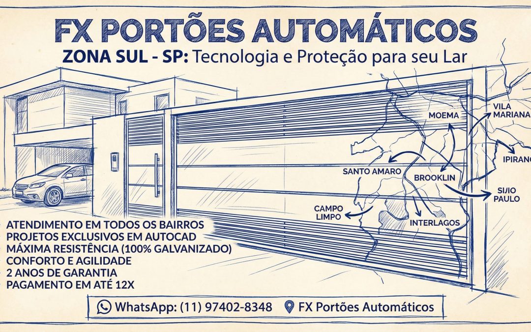 FX PORTÕES AUTOMATICOS - FABRICA DE PORTÃO ZONA SUL SP