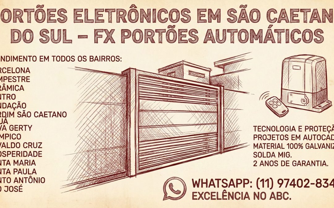 FX PORTÕES AUTOMATICOS - FABRICA DE PORTÕES ELETRONICOS SÃO CAETANO DO SUL