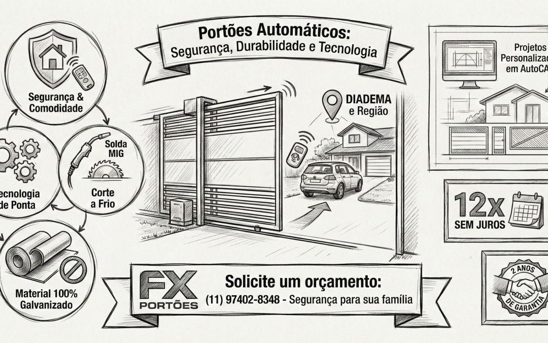 FX PORTÕES AUTOMATICOS - FABRICA DE PORTÕES AUTOMATICOS PIRAPORINHA